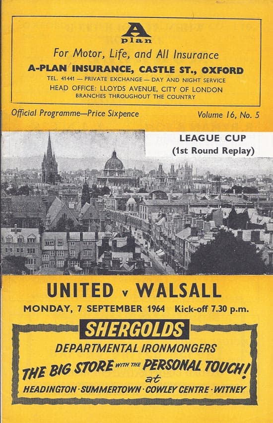 Oxford United FC v Walsall FC